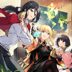 This is a pixiv picture whose title is 【お知らせ】地獄の沙汰も黄金次第２巻.