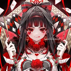 This is a pixiv picture whose title is Queen of hearts.