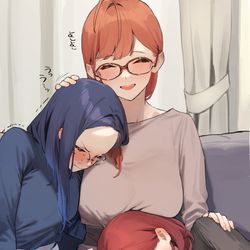 This is a pixiv picture whose title is 近視の姉＃139.