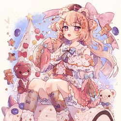 This is a pixiv picture whose title is 🎄×🎂.