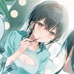 This is a pixiv picture whose title is デート準備中お姉さん💄.