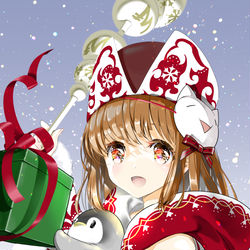 This is a pixiv picture whose title is 雪のクリスマス2023.
