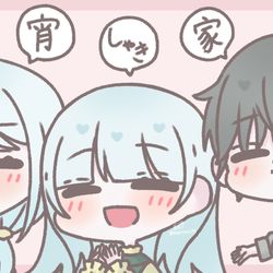 This is a pixiv picture whose title is 宵崎家！.