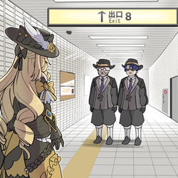 This is a pixiv picture whose title is 【原神】乗るな！戻れ！！.