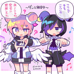 This is a pixiv picture whose title is 👼😈.