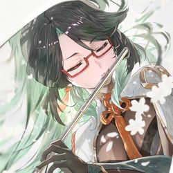 This is a pixiv picture whose title is 閑雲.