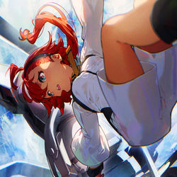 This is a pixiv picture whose title is 水星の魔女.