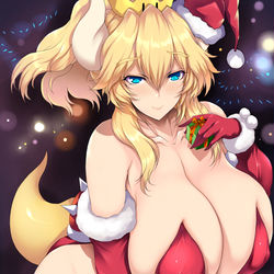This is a pixiv picture whose title is クッパ姫サンタ.
