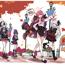 This is a pixiv picture whose title is 悪のチームビルディング.
