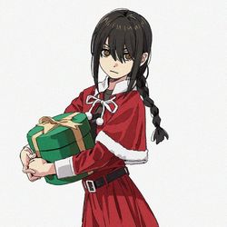 This is a pixiv picture whose title is Merry Christmas 🎄.