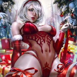 This is a pixiv picture whose title is Christmas 2B Nier ヨルハ2号B型.