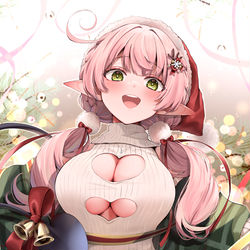 This is a pixiv picture whose title is 悪ふざけニットをプレゼント.