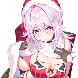 This is a pixiv picture whose title is クリスマスビキニ桜さん.