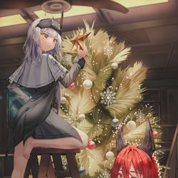 This is a pixiv picture whose title is 🎄🎁.