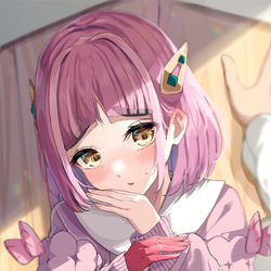 This is a pixiv picture whose title is 「部室でなんて…そ、そういうの、良くないと思い…ます…」.