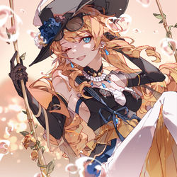 This is a pixiv picture whose title is Miss Navia 💛🕶️.