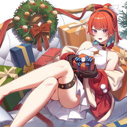 This is a pixiv picture whose title is Christmas Kiara 2023.