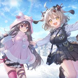 This is a pixiv picture whose title is 🐾ビスケットとネロ🐾.