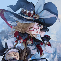 This is a pixiv picture whose title is 聖夜の魔法使い.
