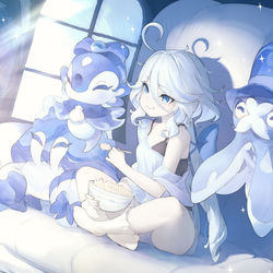 This is a pixiv picture whose title is Movie Night.