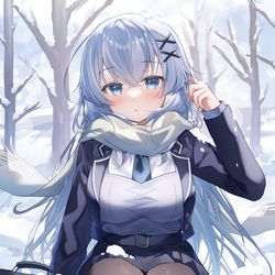 This is a pixiv picture whose title is ☃️.
