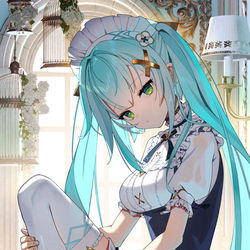 This is a pixiv picture whose title is メイドファルザン.