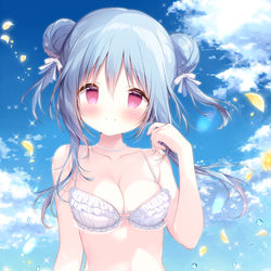 This is a pixiv picture whose title is ももかちゃんと海デート🌺.