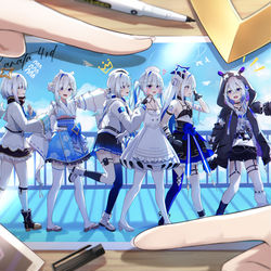 This is a pixiv picture whose title is Amane Kanata 4rd.