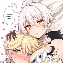 This is a pixiv picture whose title is Aether x Asmoday.