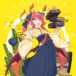 This is a pixiv picture whose title is 正月ずんこ.
