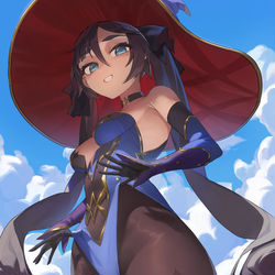 This is a pixiv picture whose title is mona.