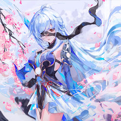 This is a pixiv picture whose title is flowing mirror.