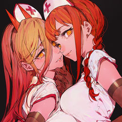 This is a pixiv picture whose title is チェンソーマン.