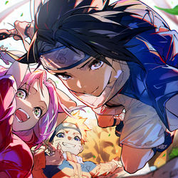 This is a pixiv picture whose title is NARUTO.