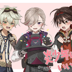 This is a pixiv picture whose title is 炎少年.