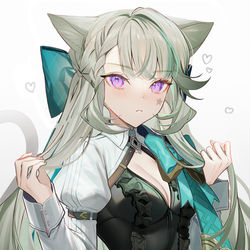 This is a pixiv picture whose title is 髪下ろし.