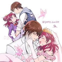 This is a pixiv picture whose title is ココのぞ結婚おめでとう！！.
