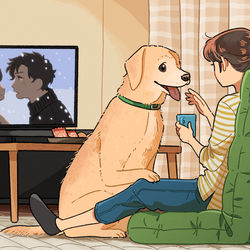 This is a pixiv picture whose title is 今いいところなのに.
