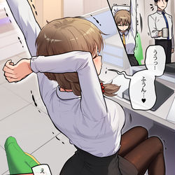 This is a pixiv picture whose title is 声が漏れたちひろさん.