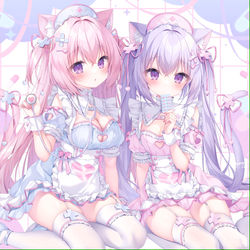 This is a pixiv picture whose title is ナースメイド♥.