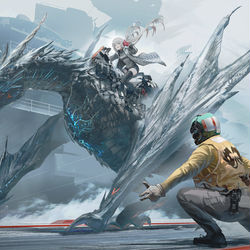 This is a pixiv picture whose title is テイクオフ.