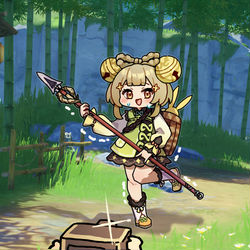 This is a pixiv picture whose title is Day18，总感觉要被璃月仙人们追杀了.