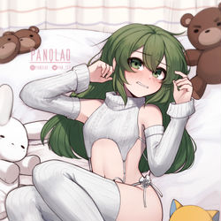 This is a pixiv picture whose title is 五十嵐双葉 🐱💚.