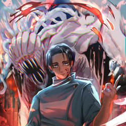 This is a pixiv picture whose title is 現着.