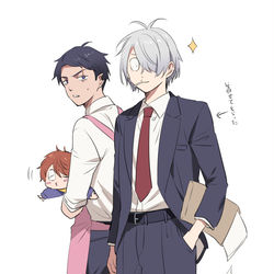 This is a pixiv picture whose title is スーツ借りた👁.