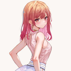 This is a pixiv picture whose title is おしりりか.