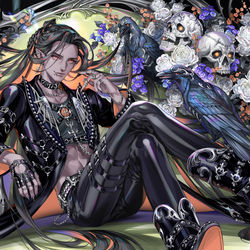 This is a pixiv picture whose title is 焔光.