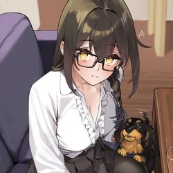 This is a pixiv picture whose title is 近視の姉＃140.