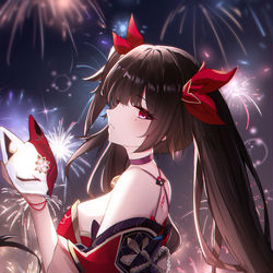 This is a pixiv picture whose title is 花火.