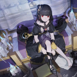 This is a pixiv picture whose title is sky moon.